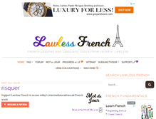 Tablet Screenshot of lawlessfrench.com